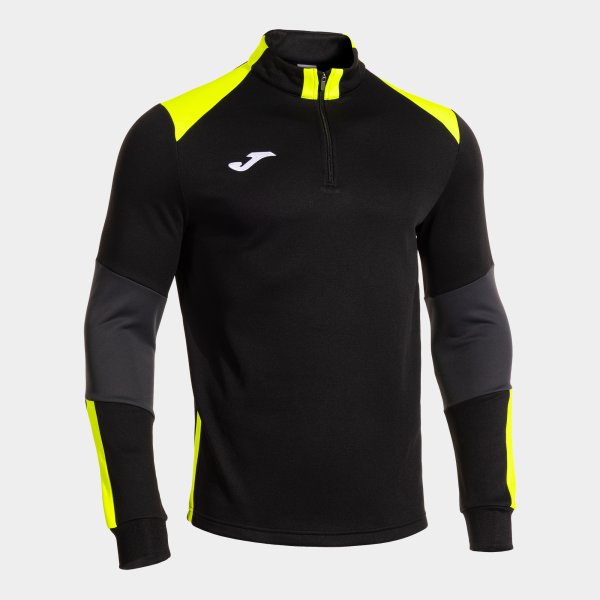 Mikina DANUBIO SWEATSHIRT šedá - čierna žltá fluo