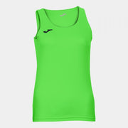T-SHIRT DIANA GREEN FLUOR SLEEVELESS WOMAN FLUOR GREEN