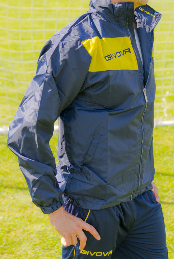 RAIN SCUDO CON MESH BLU/GIALLO
