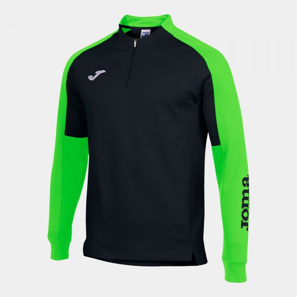 Mikina ECO CHAMPIONSHIP RECYCLED SWEATSHIRT čierna fluo zelená