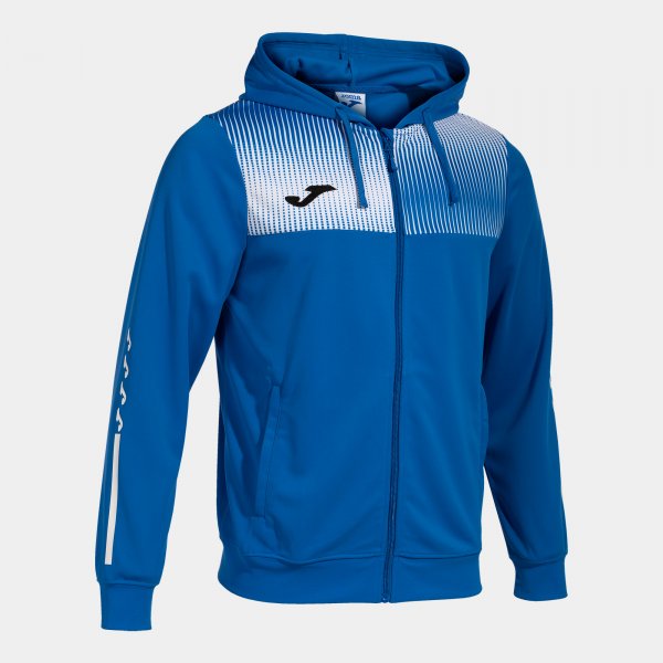 Mikina s kapucňou ECO SUPERNOVA ZIP-UP HOODIE azúrová biela