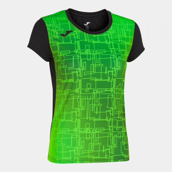 T-SHIRT ELITE VIII NEGRO-VERDE FLUOR