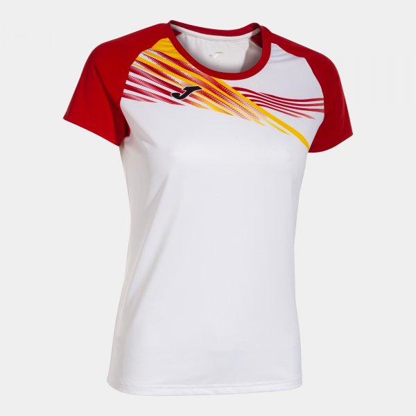 Dámske bežecké tričko ELITE X SHORT SLEEVE T-SHIRT biela červená