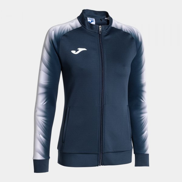 Dámska mikina so zipsom ELITE XI FULL ZIP SWEATSHIRT modrá námornícka biela