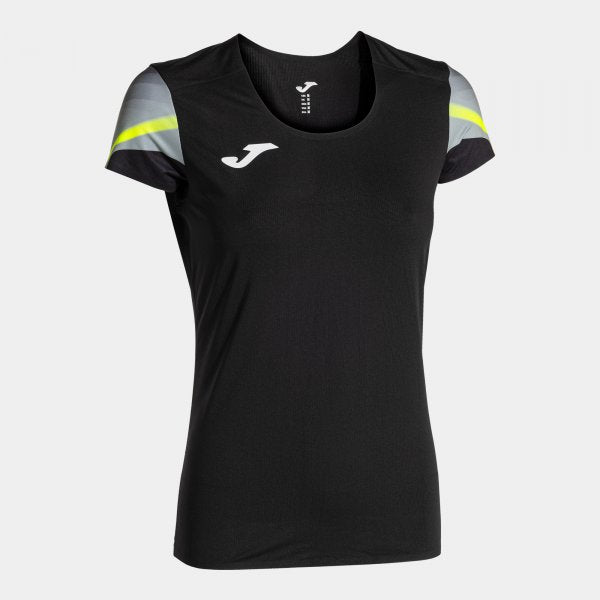 Dámske bežecké tričko ELITE XI SHORT SLEEVE T-SHIRT čierna žltá fluo