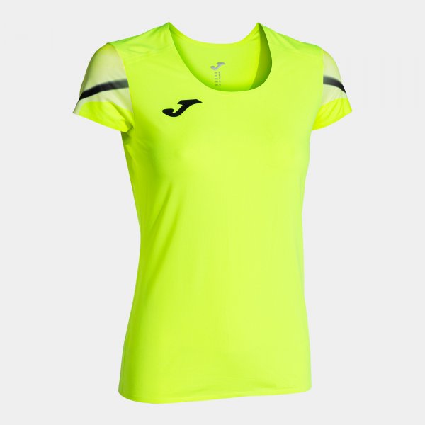 Dámske bežecké tričko ELITE XI SHORT SLEEVE T-SHIRT fluo žltá čierna