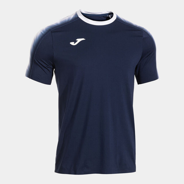 Bežecké tričko ELITE XI SHORT SLEEVE T-SHIRT fluo žltá - modrá námornícka biela