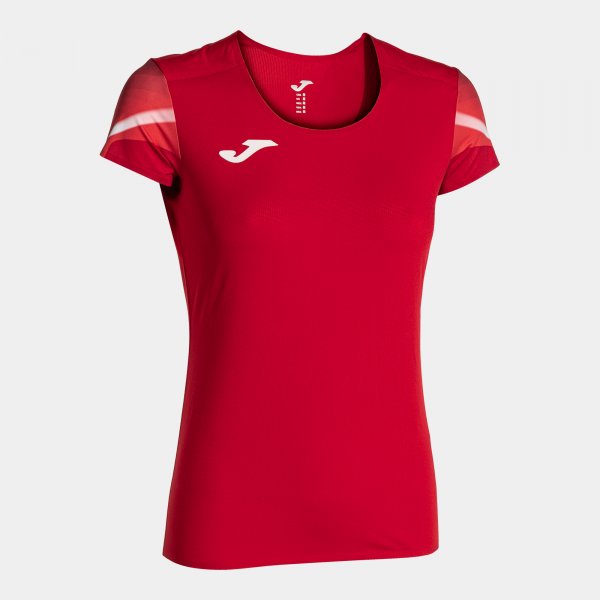 Dámske bežecké tričko ELITE XI SHORT SLEEVE T-SHIRT červená biela
