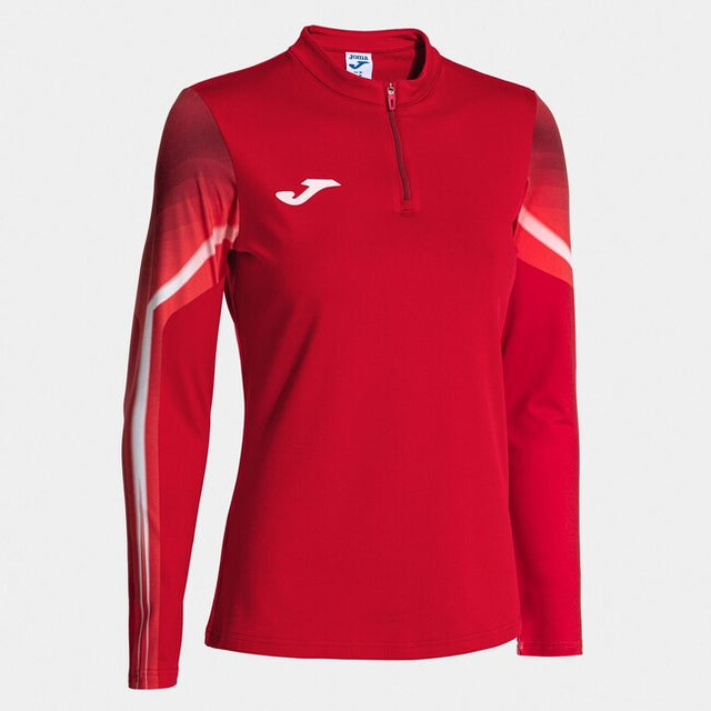 Dámska bežecká mikina ELITE XI SWEATSHIRT červená biela