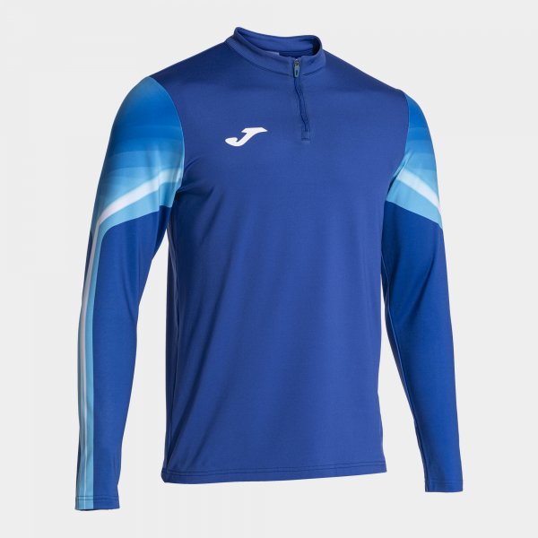 Bežecká mikina ELITE XI SWEATSHIRT azúrová biela