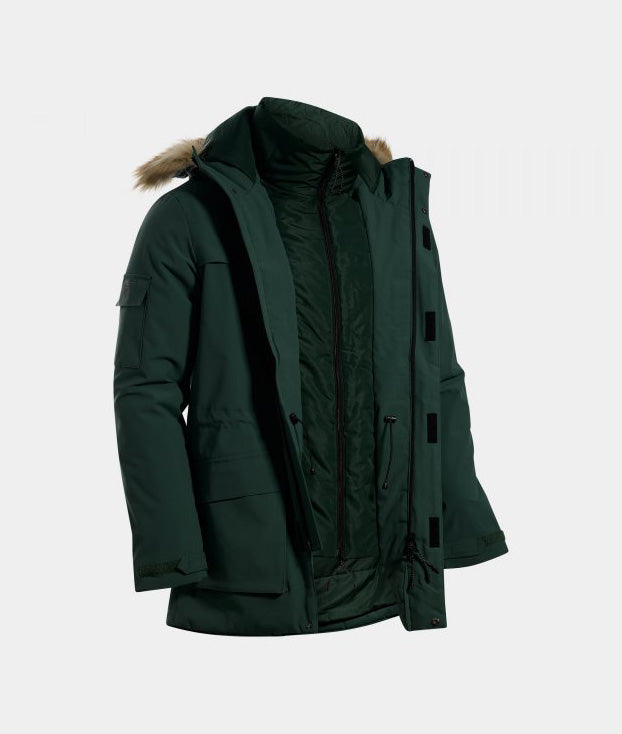 Bunda do dažďa EXPLORER ANORAK zelená
