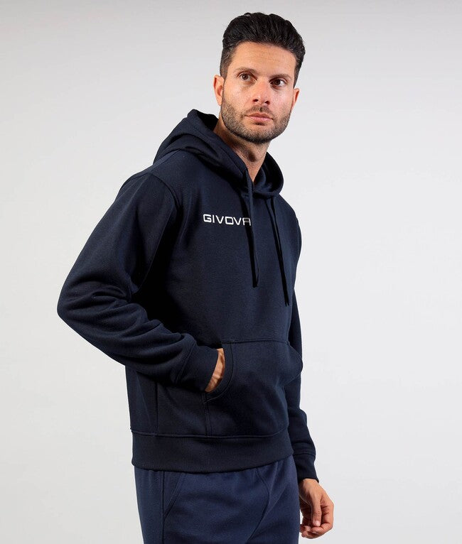 Mikina s kapucňou FELPA CON CAPPUCCIO NEW modrá