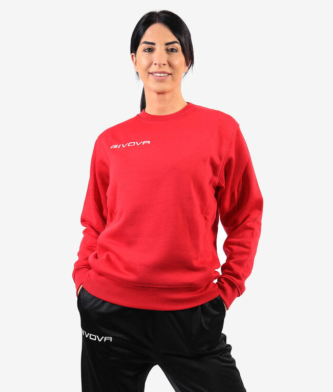 Mikina FELPA G/COLLO červená