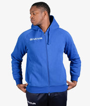 Mikina FELPA KING FULLZIP azúrová modrá