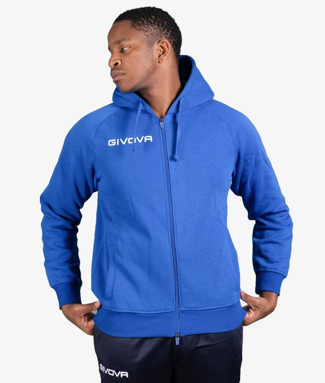 Mikina FELPA KING FULLZIP azúrová modrá