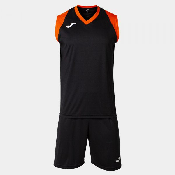 Basketbalový set FINAL II TWO-PIECE SET čierna oranžová