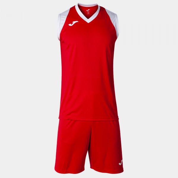 Basketbalový set FINAL II TWO-PIECE SET červená biela