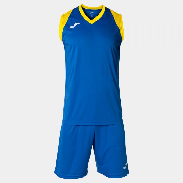 Basketbalový set FINAL II TWO-PIECE SET azúrová žltá