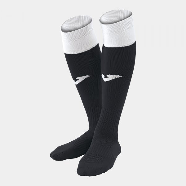 FOOTBALL SOCKS CALCIO 24 BLACK-WHITE  -PACK 4- BLACK-WHITE