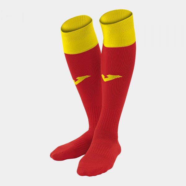 Štulpne / ponožky CALCIO 24 FOOTBALL SOCKS červená žltá