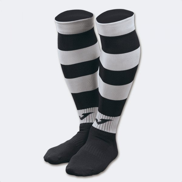 Štulpne / ponožky ZEBRA II MID-CALF FOOTBALL SOCKS (4 PCS) čierna biela
