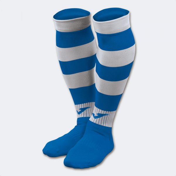 Štulpne / ponožky ZEBRA II MID-CALF FOOTBALL SOCKS (4 PCS) azúrová biela
