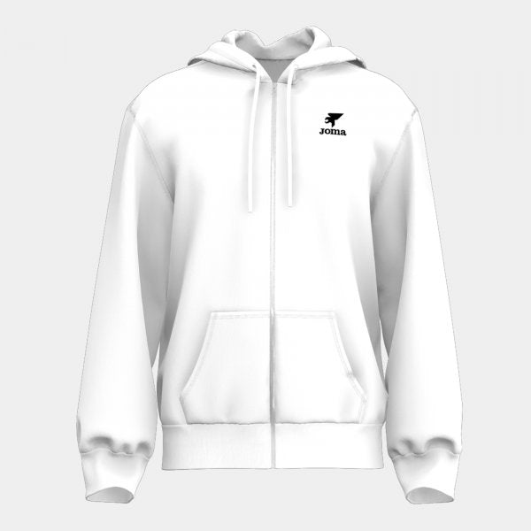Mikina s kapucňou ZIP-UP HOODIE biela