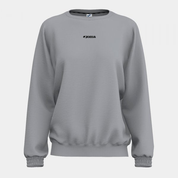 Dámska mikina SWEATSHIRT šedá oranžová fluo