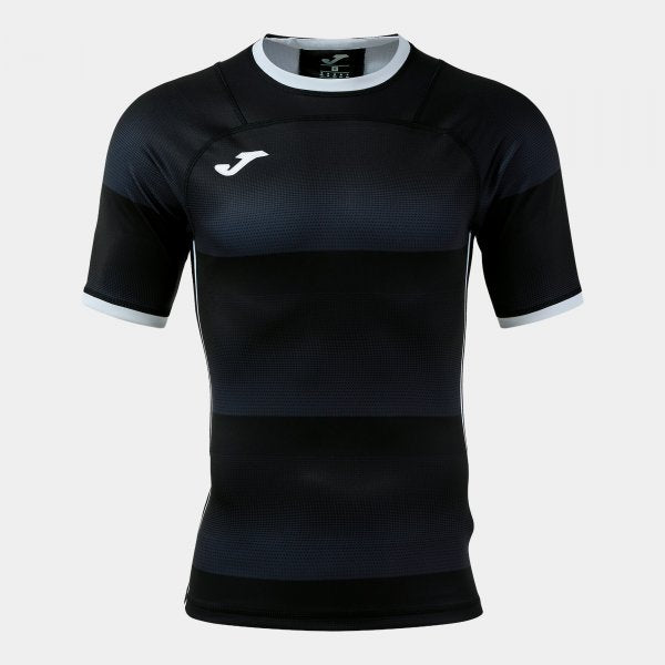 STONE RUGBY PRO SHORT SLEEVE T-SHIRT BLACK WHITE BLACK-WHITE