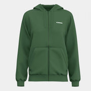 Dámska mikina s kapucňou ZIP-UP HOODIE zelená