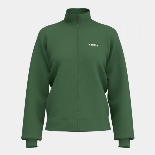 Dámska mikina s kapucňou ZIP-UP HOODIE zelená