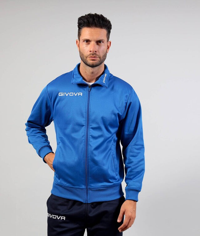 Mikina GIACCA POLARFLEECE MONO 500 azúrová modrá