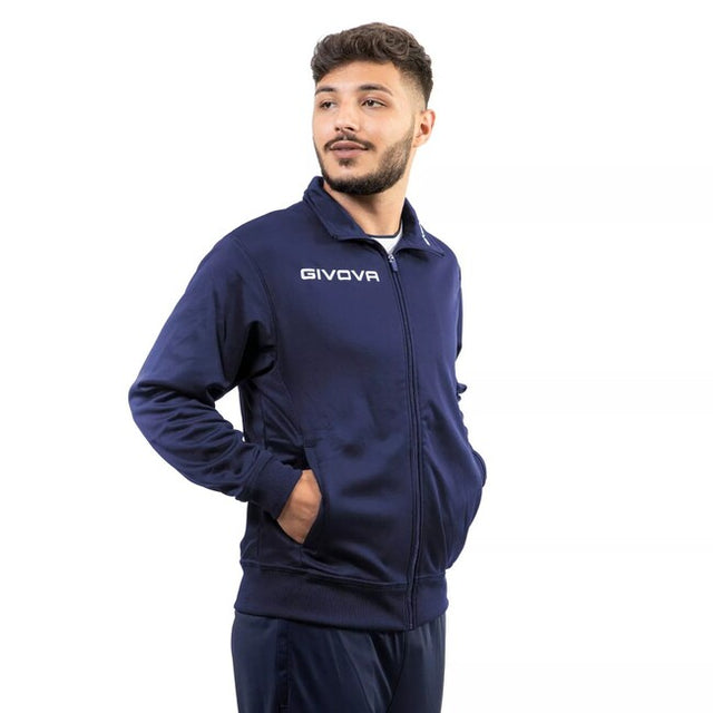 Mikina GIACCA POLARFLEECE MONO 500 modrá