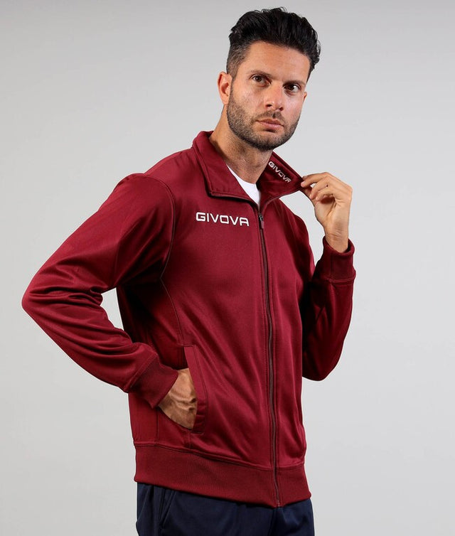 Mikina GIACCA POLARFLEECE MONO 500 granátová