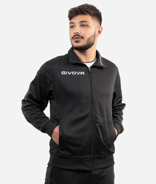 Mikina GIACCA POLARFLEECE MONO 500 čierna