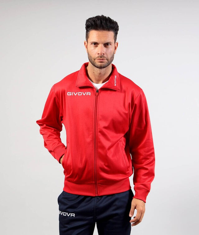 Mikina GIACCA POLARFLEECE MONO 500 červená