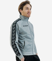 GIACCA TRICOT BAND GRIGIO CHIARO