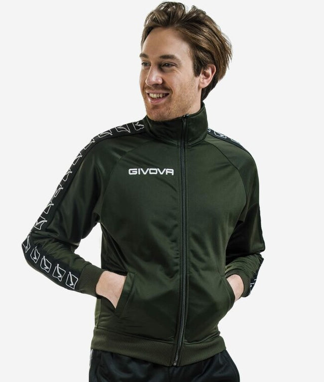 Mikina GIACCA TRICOT BAND vojenská zelená