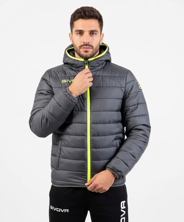 Bunda GIUBBOTTO OLANDA tmavo sivá-fluo žltá