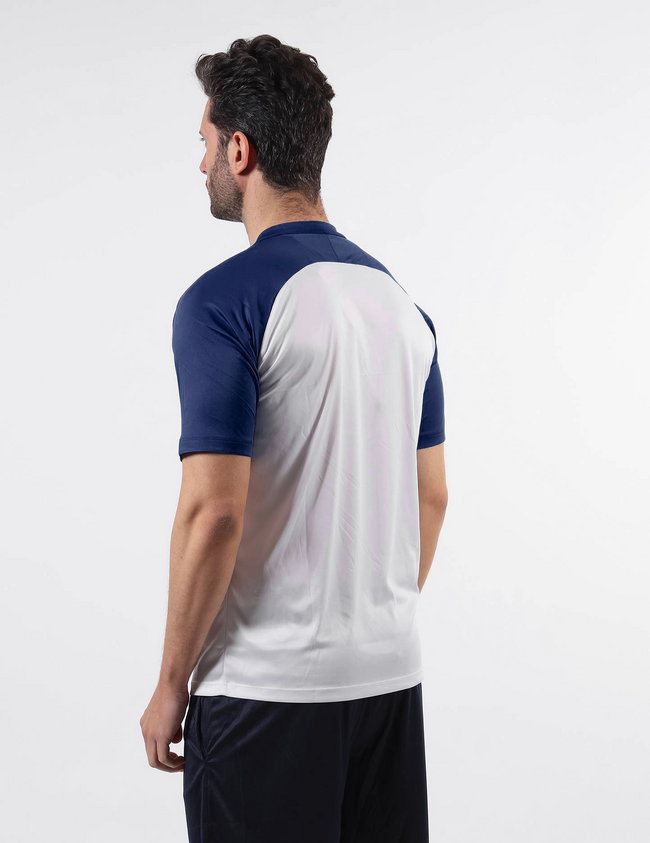 SHIRT CAPO INTERLOCK BIANCO/BLU