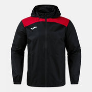 GLACIER RAINCOAT BLACK RED BLACK-RED