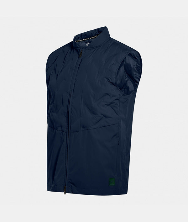 Bunda do dažďa GOLF PADDING VEST modrá námornícka