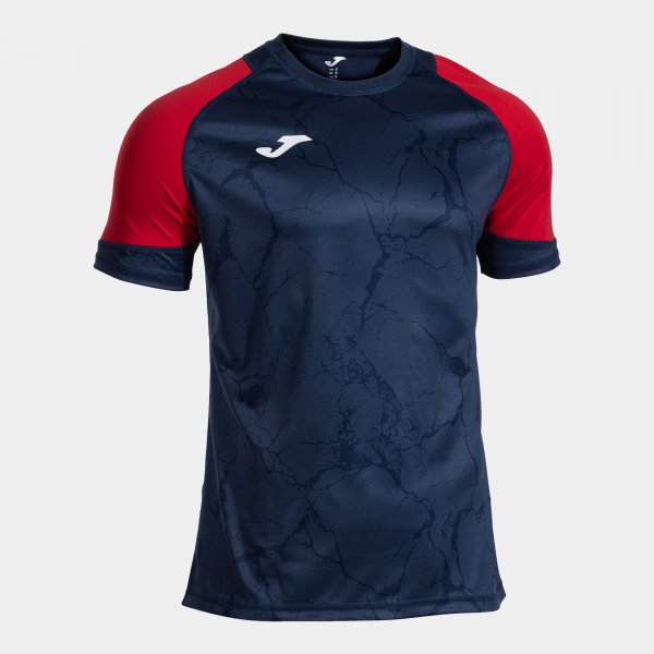 Dres / tričko HISPA V SHORT SLEEVE T-SHIRT modrá námornícka červená