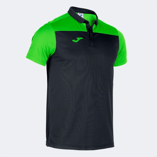Polo tričko HOBBY II SHORT SLEEVE POLO čierna fluo zelená