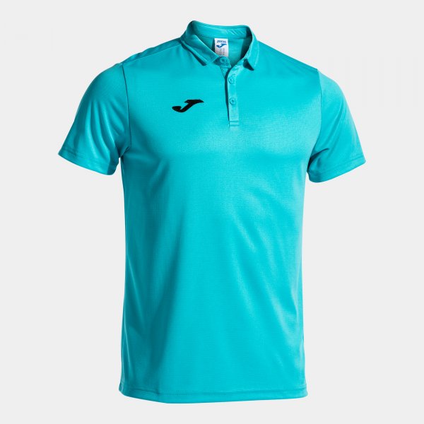 Polo tričko HOBBY SHORT SLEEVE POLO SHIRT fluo tyrkysová