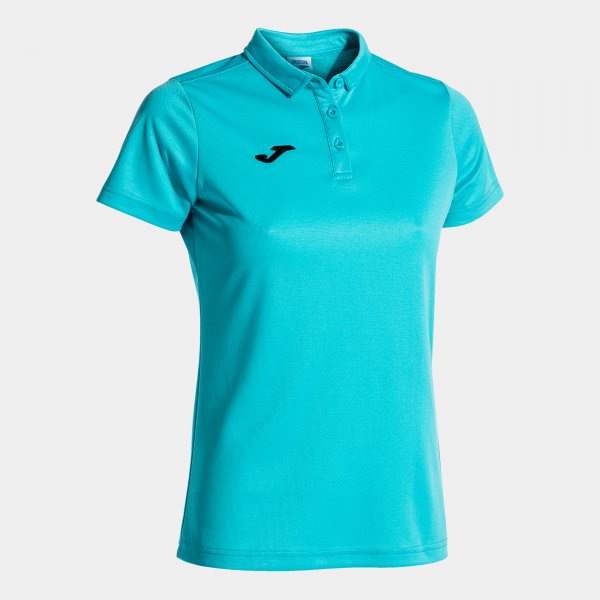 Dámske polo tričko COMBI HOBBY WOMEN POLO SHIRT fluo tyrkysová
