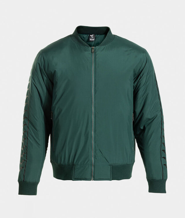 Bunda bomber ICONO STREET BOMBER JACKET zelená čierna
