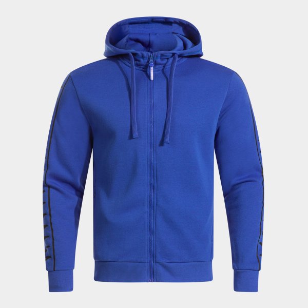 Mikina s kapucňou ICONO STREET ZIP-UP HOODIE azúrová čierna