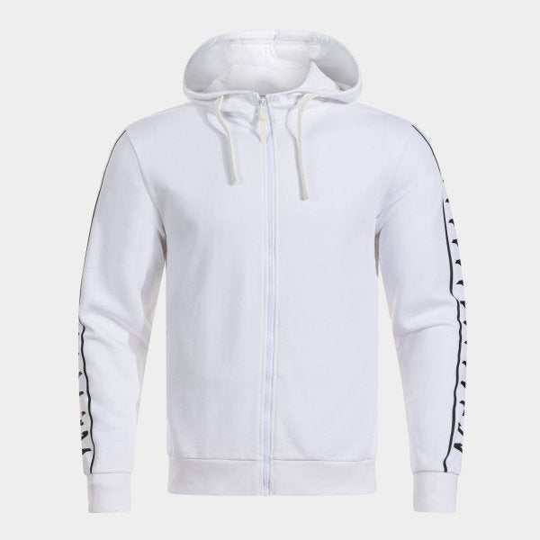 ICONO STREET ZIP-UP HOODIE WHITE BLACK WHITE-BLACK