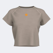 Dámske tričko INDOOR GYM SHORT SLEEVE T-SHIRT oranžová - béžová